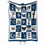 california golden bears mickey minnie blue white blanket best selling