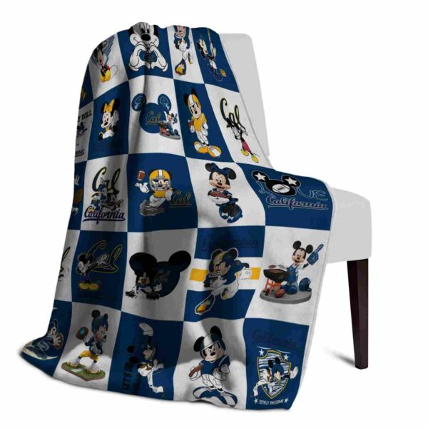 california golden bears mickey minnie blue white blanket top rated