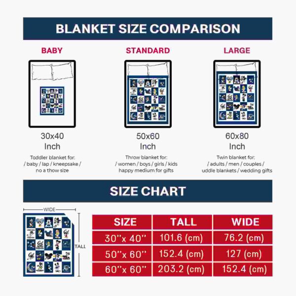 california golden bears mickey minnie blue white blanket trendy
