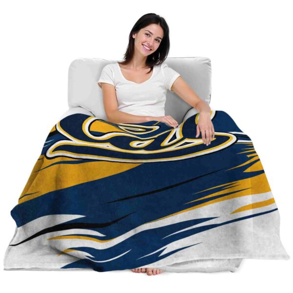 california golden bears paint streaks blue white blanket latest model