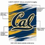 california golden bears paint streaks blue white blanket new arrival