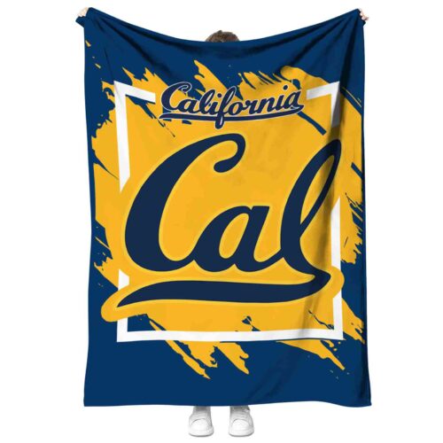 california golden bears splatter effect blue blanket best selling