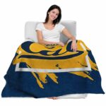 california golden bears splatter effect blue blanket latest model