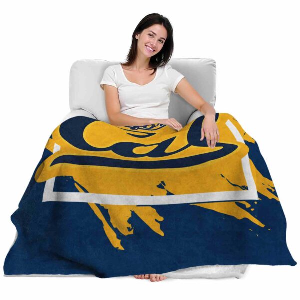 california golden bears splatter effect blue blanket latest model