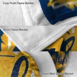 california golden bears splatter effect blue blanket premium grade