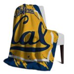 california golden bears splatter effect blue blanket top rated