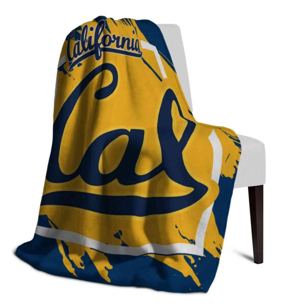 california golden bears splatter effect blue blanket top rated