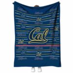 california golden bears striped pattern blue blanket best selling