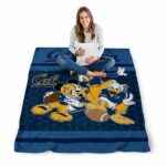 california golden bears three musketeers blue blanket high quality