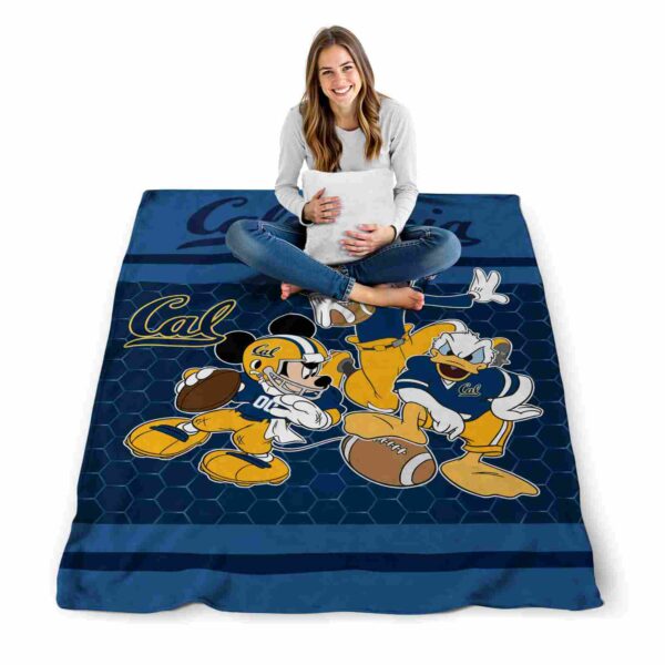 california golden bears three musketeers blue blanket high quality