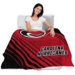 carolina hurricanes diagonal stripes red blanket best selling