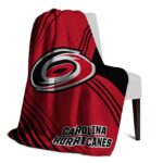 carolina hurricanes diagonal stripes red blanket best selling