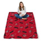 carolina hurricanes diehard fans red blanket high quality
