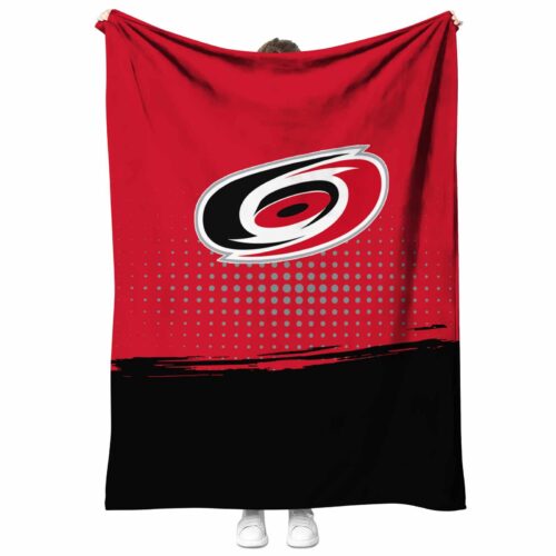 carolina hurricanes gradient dots red blanket best selling