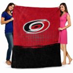 carolina hurricanes gradient dots red blanket best selling