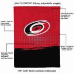 carolina hurricanes gradient dots red blanket best selling