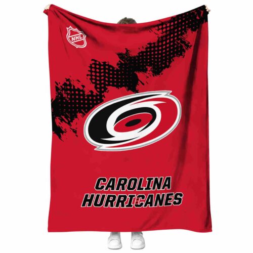 carolina hurricanes grunge texture red blanket best selling