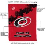 carolina hurricanes grunge texture red blanket best selling