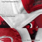 carolina hurricanes grunge texture red blanket best selling