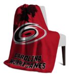 carolina hurricanes grunge texture red blanket best selling
