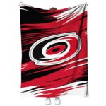carolina hurricanes paint streaks red white blanket best selling