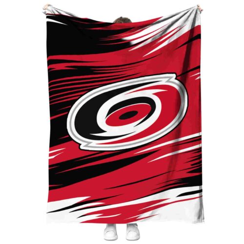 carolina hurricanes paint streaks red white blanket best selling