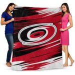 carolina hurricanes paint streaks red white blanket best selling
