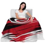 carolina hurricanes paint streaks red white blanket best selling