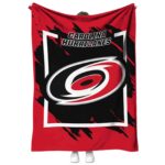carolina hurricanes splatter effect red blanket best selling