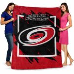 carolina hurricanes splatter effect red blanket best selling