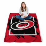 carolina hurricanes splatter effect red blanket best selling