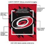 carolina hurricanes splatter effect red blanket best selling