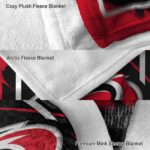 carolina hurricanes splatter effect red blanket best selling