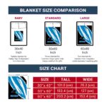 carolina panthers brushstrokes blue white blanket trendy