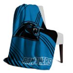 carolina panthers diagonal stripes blue blanket top rated