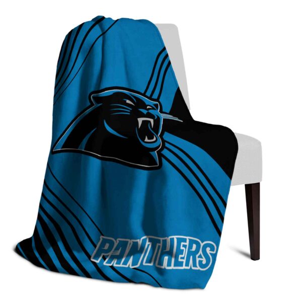 carolina panthers diagonal stripes blue blanket top rated