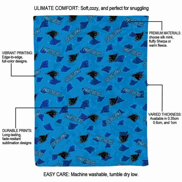 carolina panthers diehard fans blue blanket new arrival