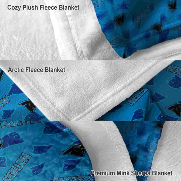 carolina panthers diehard fans blue blanket premium grade