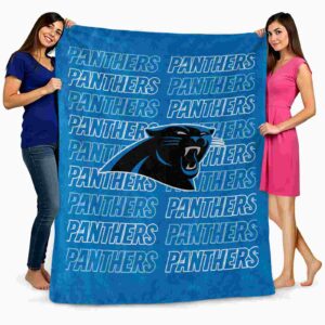 carolina panthers fan pride blue blanket fashion forward