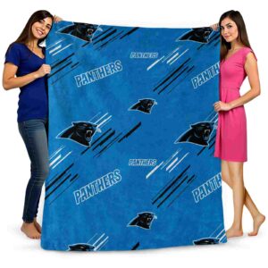 carolina panthers fan spirit blue blanket fashion forward