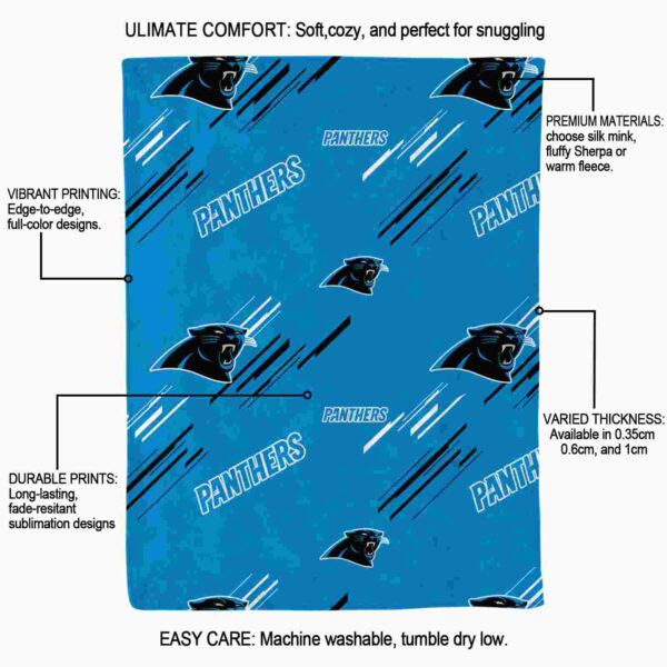 carolina panthers fan spirit blue blanket new arrival