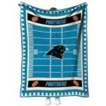 carolina panthers football field blue blanket best selling