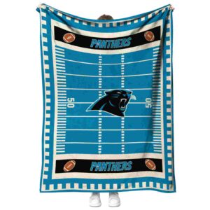 carolina panthers football field blue blanket best selling