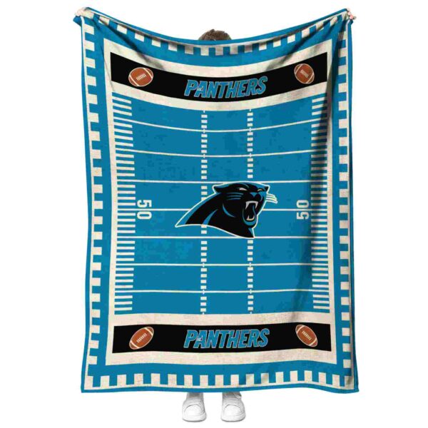 carolina panthers football field blue blanket best selling