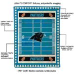 carolina panthers football field blue blanket new arrival