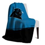 carolina panthers gradient dots blue blanket top rated