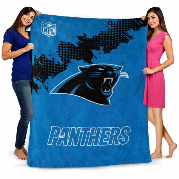 carolina panthers grunge texture blue blanket fashion forward