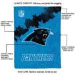 carolina panthers grunge texture blue blanket new arrival