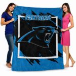 carolina panthers splatter effect blue blanket best selling