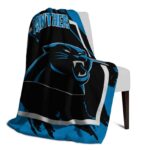 carolina panthers splatter effect blue blanket best selling